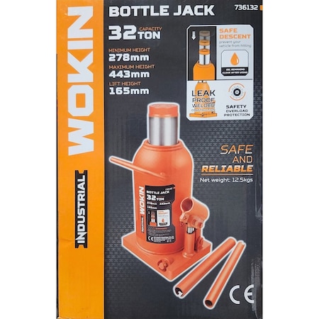 Wokin 32 Ton Leak-Proof Bottle Jack 736132